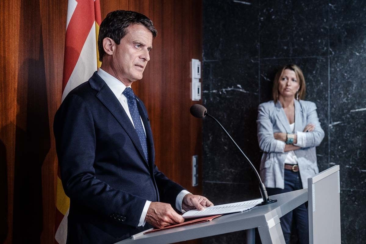 Manuel Valls i Eva Parera, en una imatge d'arxiu