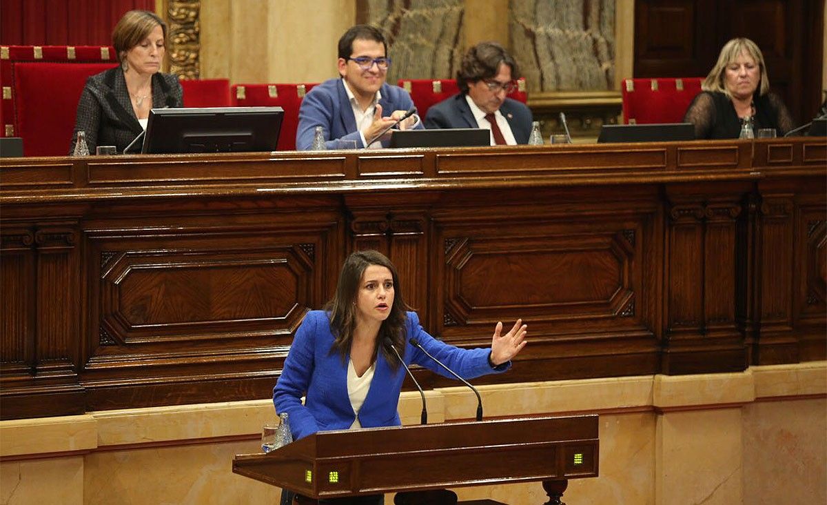 Inés Arrimadas, al debat de política de general