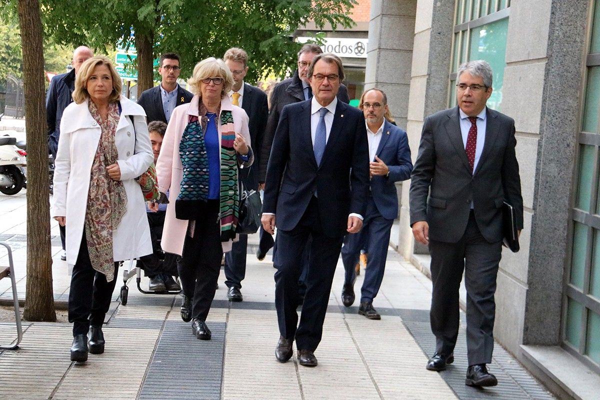 L'expresident Artur Mas i els exconsellers Ortega, Homs i Rigau declaren pel 9-N