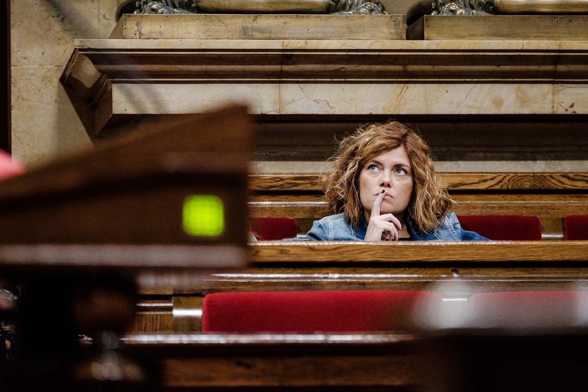 La portaveu del grup parlamentari de Catalunya en Comú Podem, Elisenda Alamany