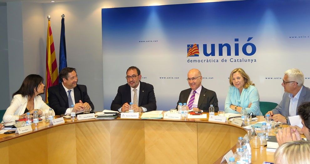 Reunió del comitè de govern d'Unió Democràtica el juny del 2015. 