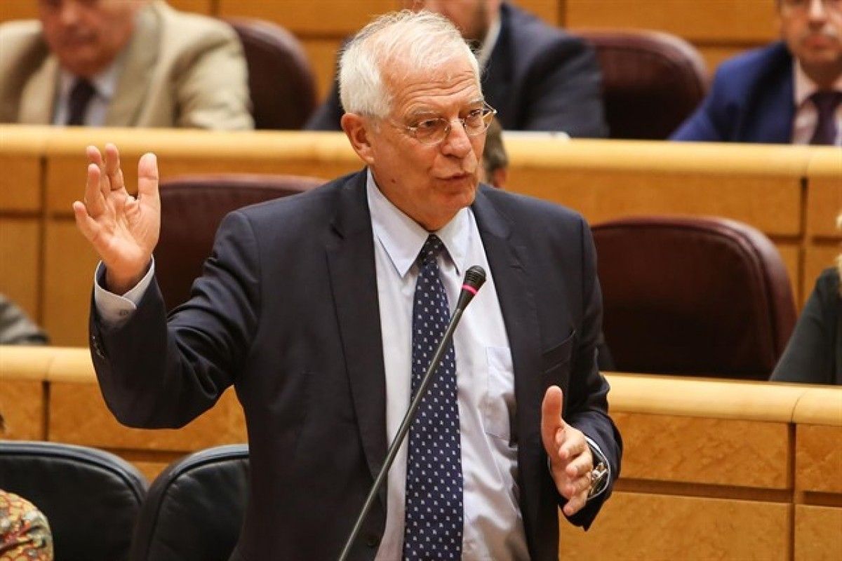 El ministre d'Afers Estrangers, Josep Borrell, al Senat
