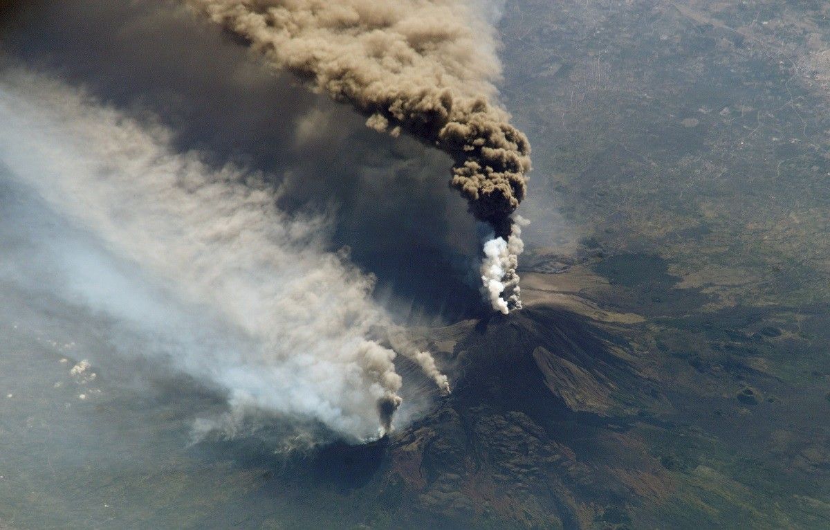 El volcà Etna, a l'illa italiana de Sicilia