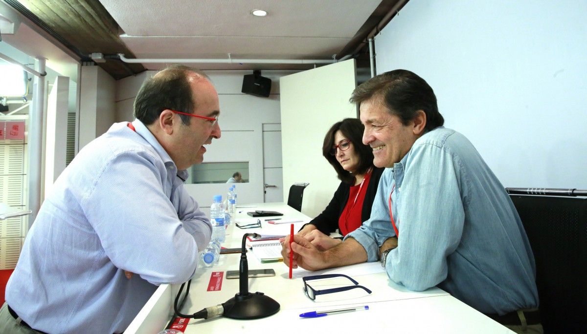 Miquel Iceta i Javier Fernández, al comitè federal de diumenge