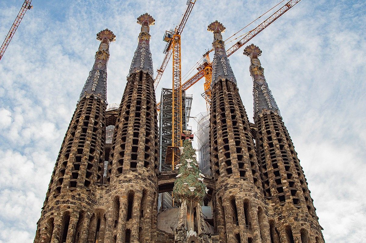 La Sagrada Família, en una imatge d'arxiu