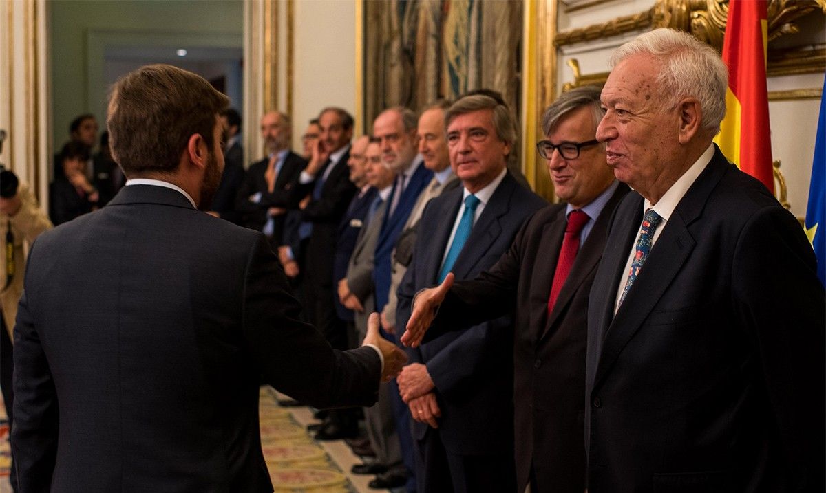 Margallo en l'acte de jura dels futurs ambaixadors espanyols