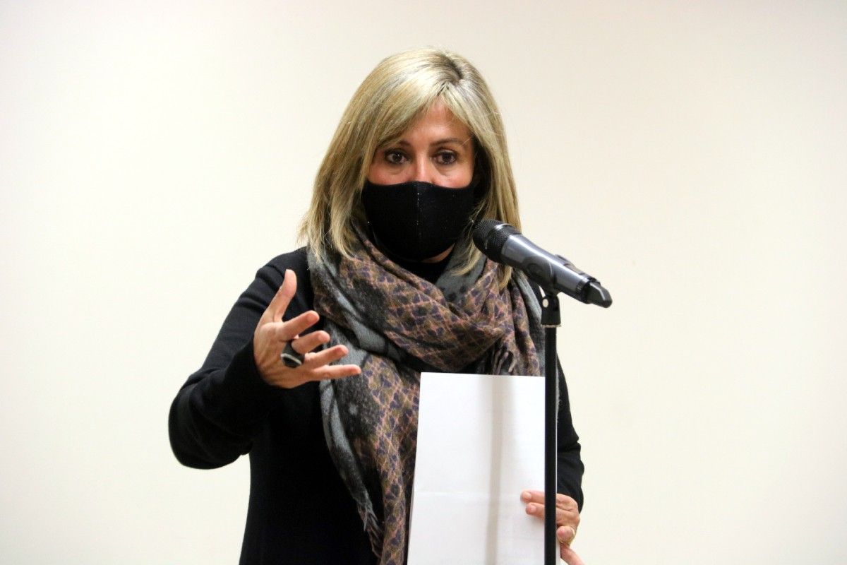 Núria Marín, en la compareixença del dia en què ser detinguda pel cas Consell Esportiu.