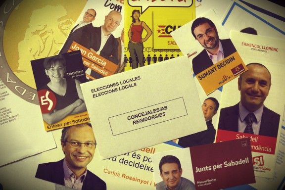 Propaganda electoral de Sabadell a les eleccions municipals de 2011