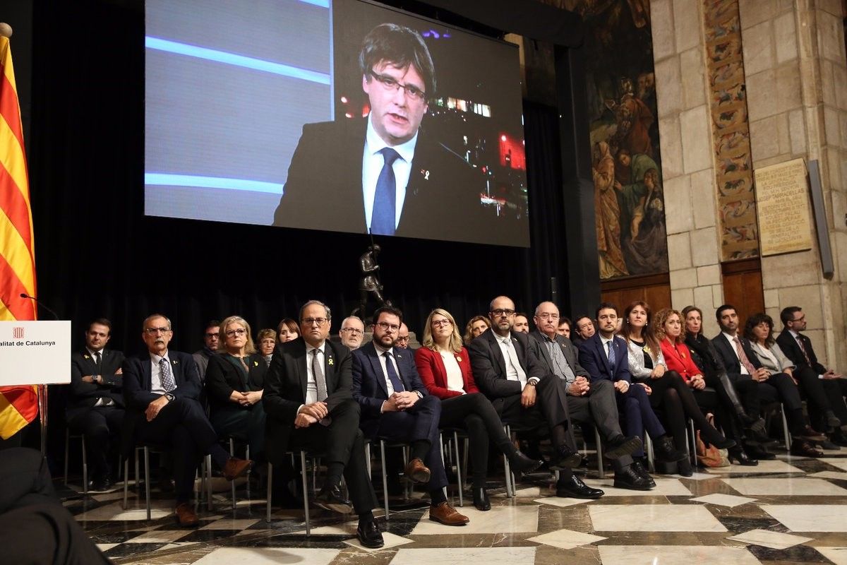 Presentació del Consell per la República al Palau de la Generalitat, fa cinc setmanes