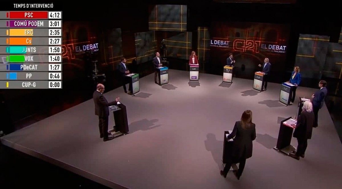 Un moment del debat de TV3