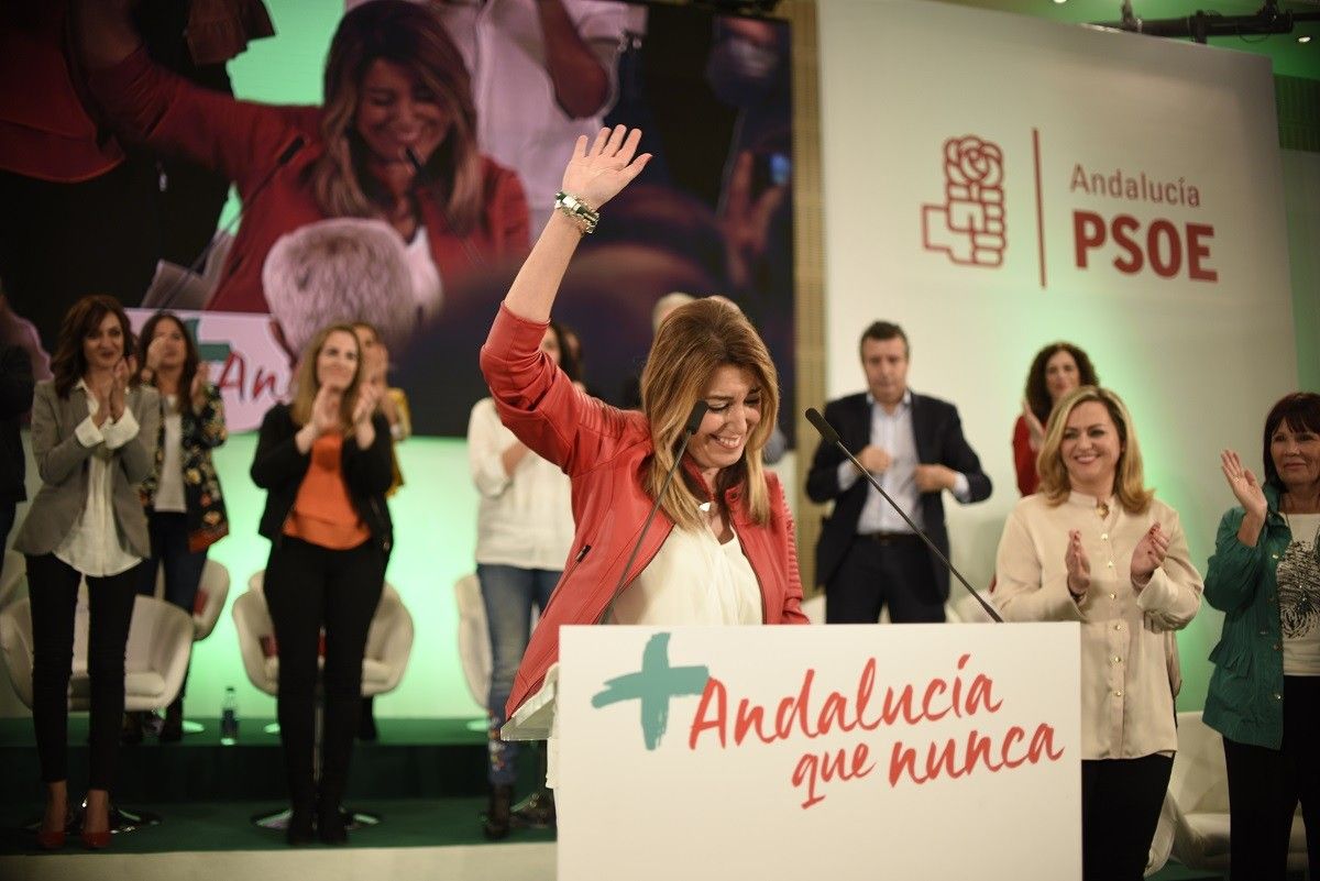 La presidenta d'Andalusia i candidata a la reelecció, Susana Díaz