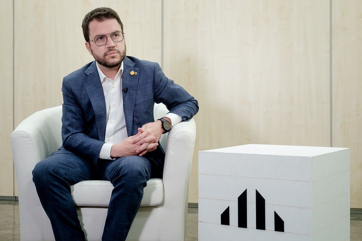 Pere Aragonès, vicepresident i candidat d'ERC a les eleccions.
