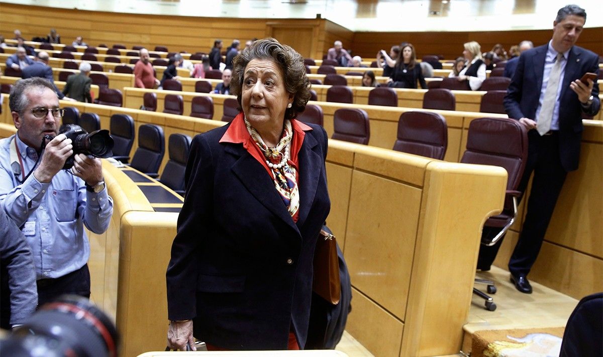 Rita Barberá, en una imatge d'arxiu al Senat