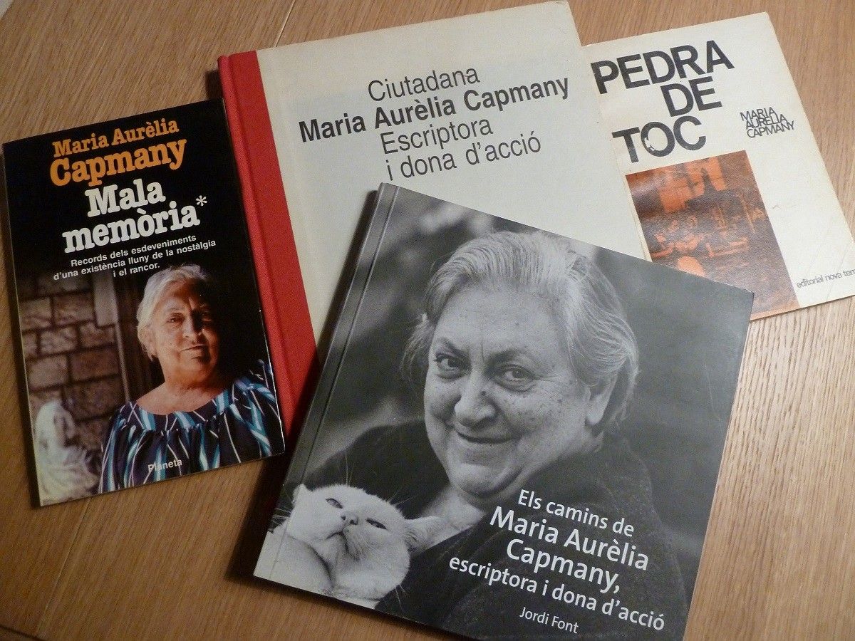 Un recull d'algunes de les obres relacionades amb Maria Aurèlia Capmany