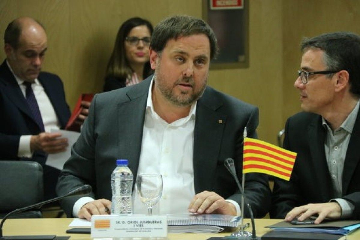 Oriol Junqueras al consell de política fiscal i financera