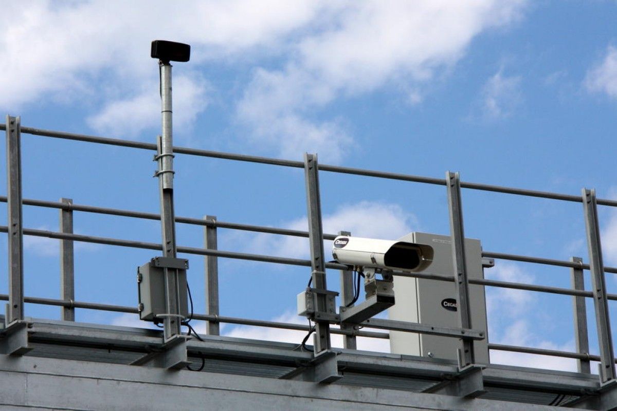 Un radar de tram en una carretera catalana