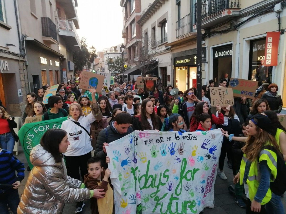 Una manifestació de Fridays For Future a Sant Cugat