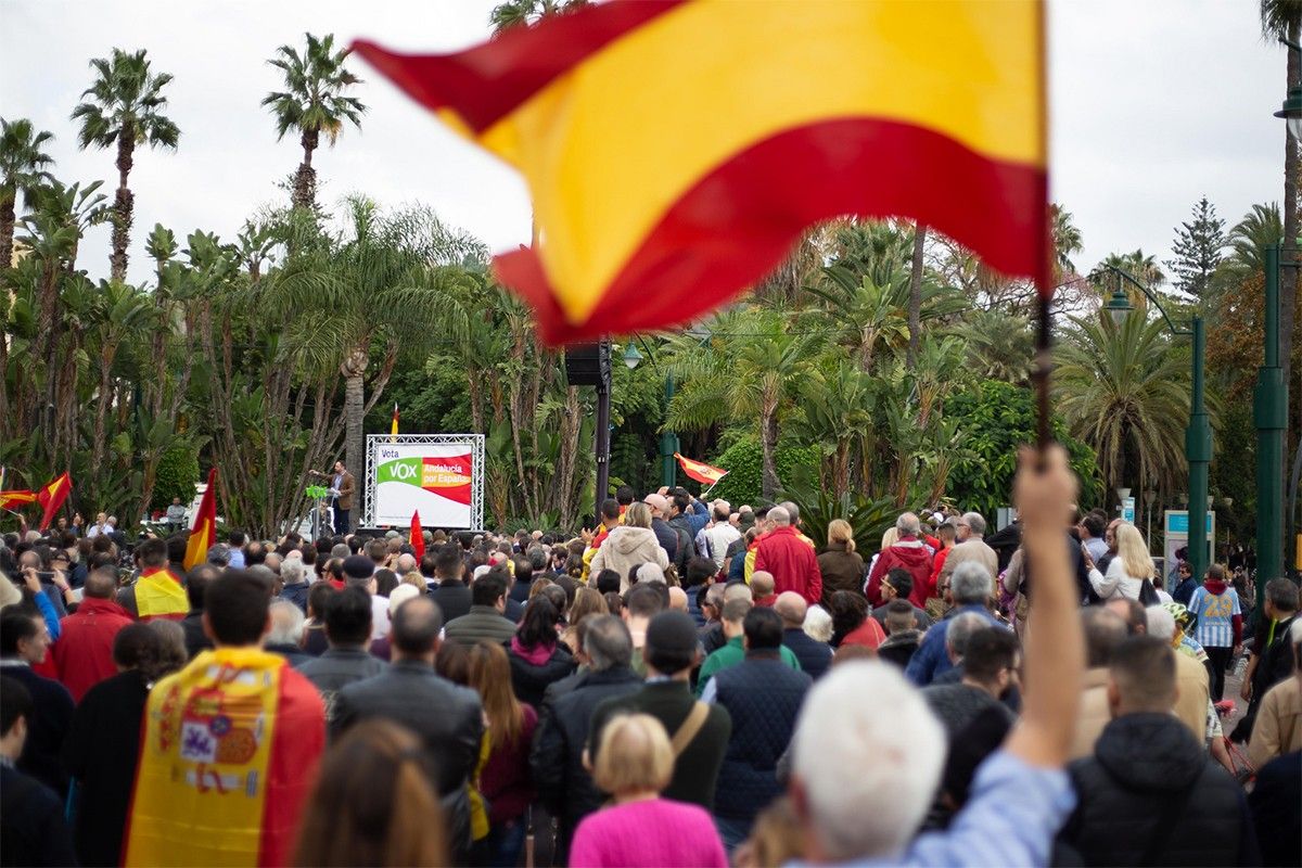 Un míting de Vox de la recta final de campanya a Màlaga