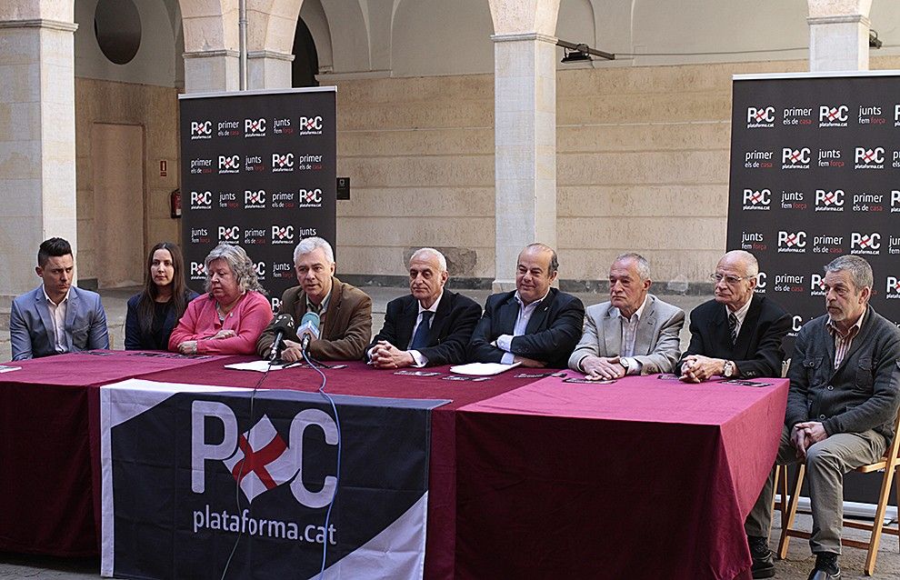 Presentació de la llista de Plataforma per Catalunya a Olot