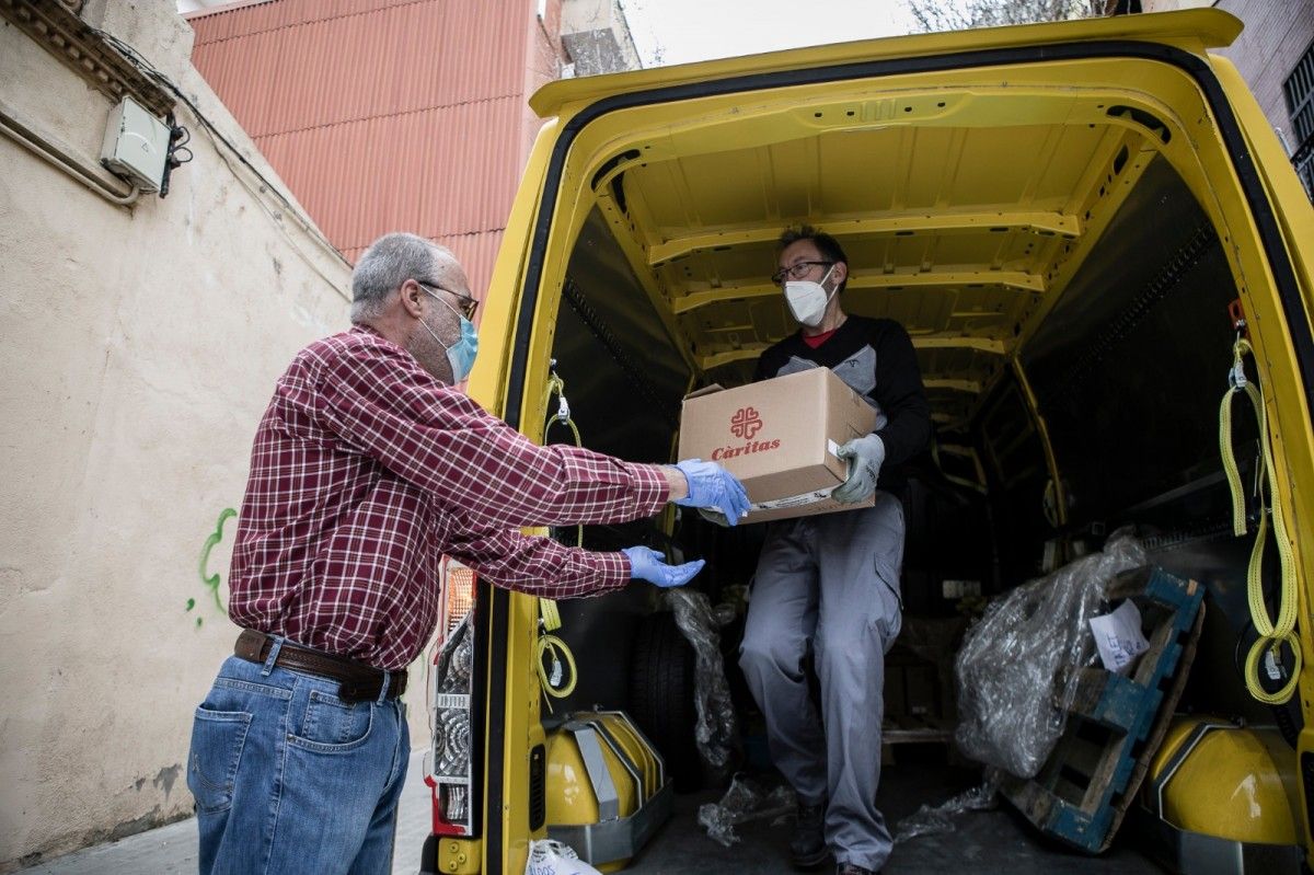 Càritas Sant Cugat ha repartit més de 7.150 lots d'aliments