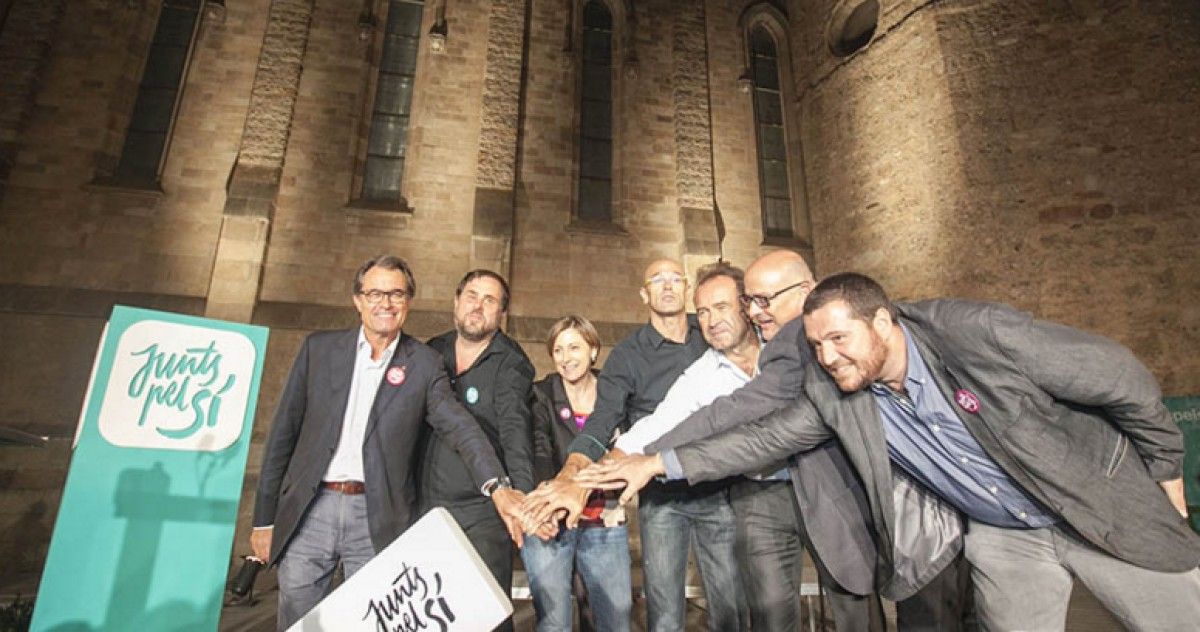 Acte electoral de Junts pel Sí a Sabadell.