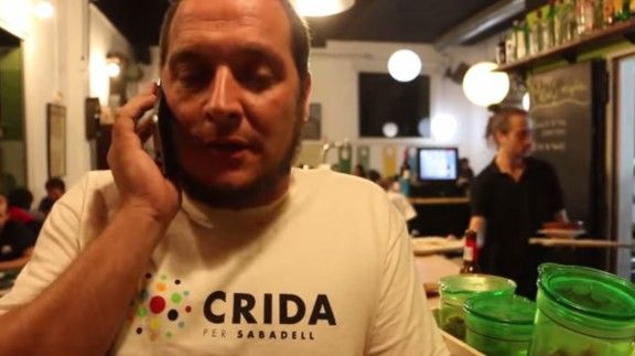 David Fernàndez en el vídeo de suport a la Crida per Sabadell