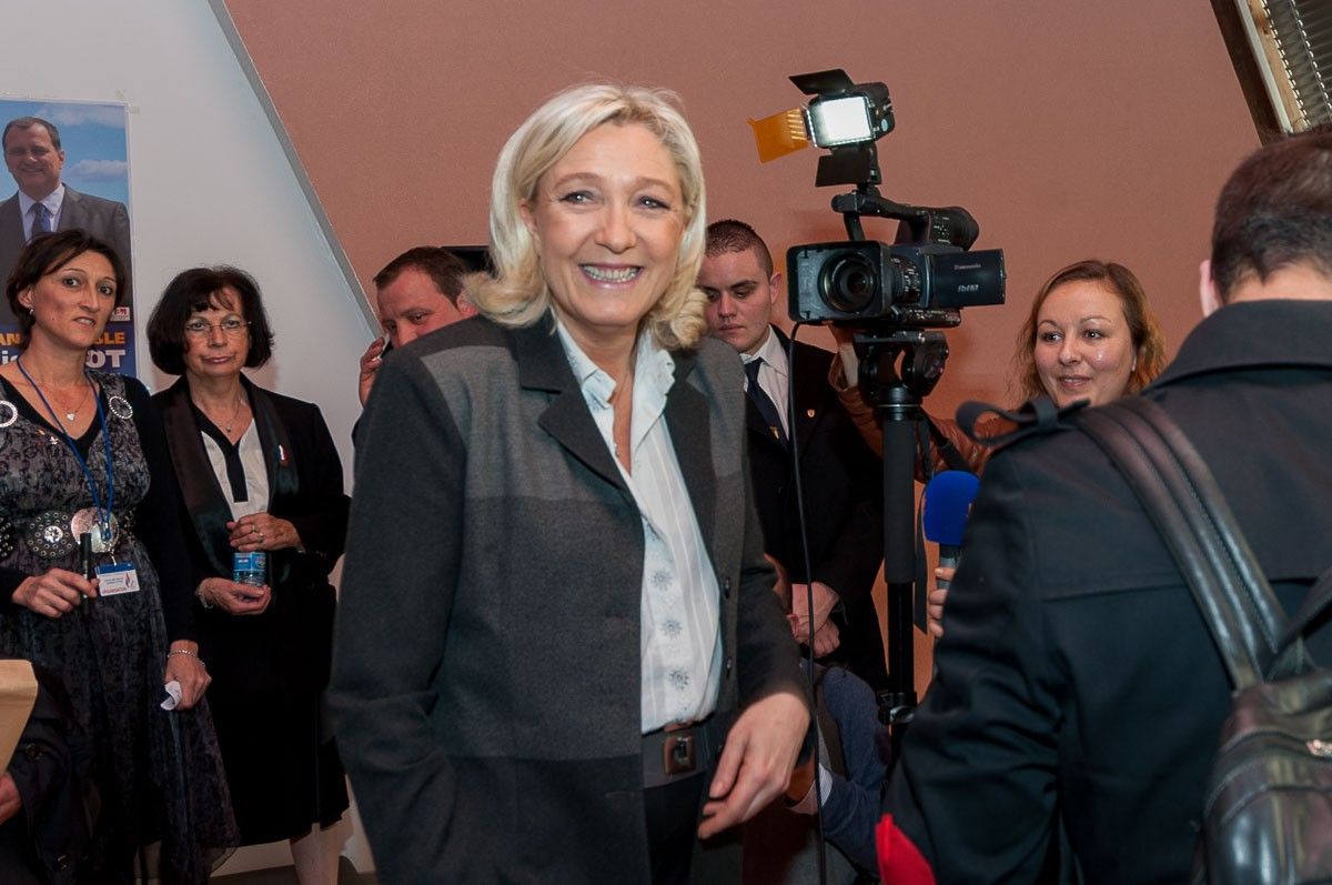 Marine Le Pen, líder del Front Nacional. 