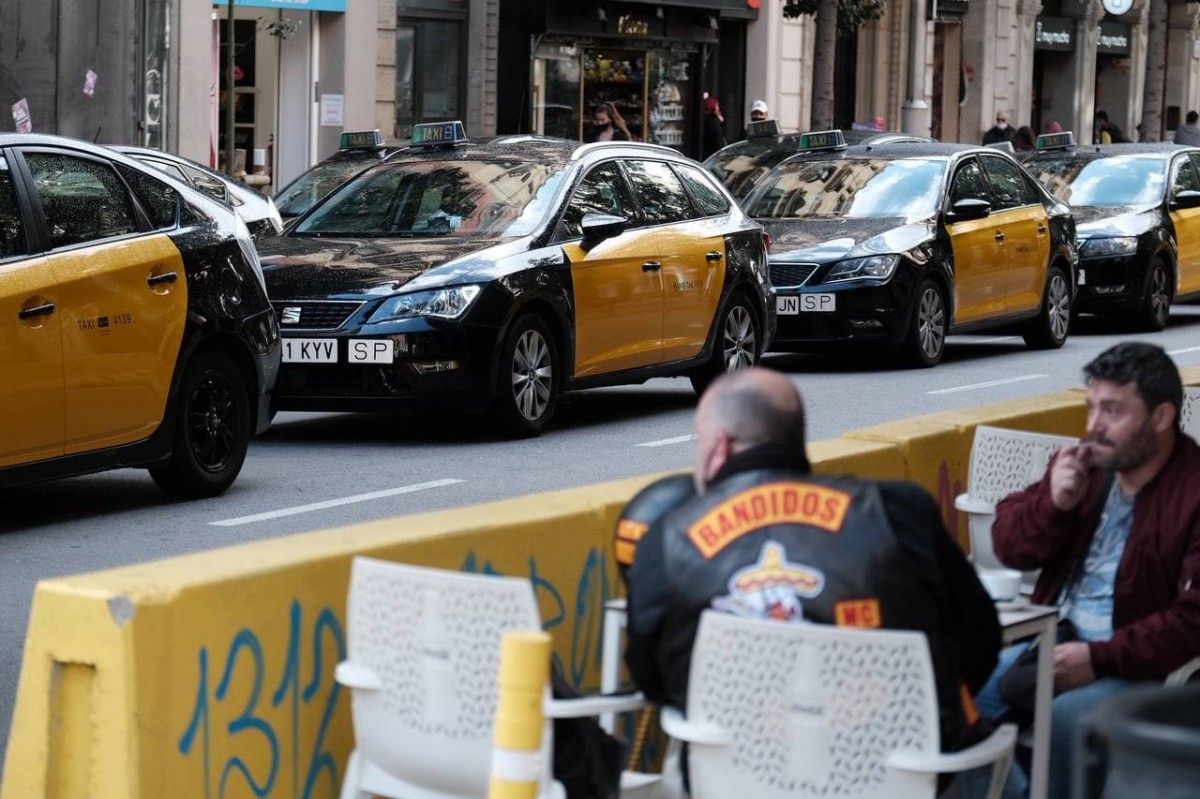 Mobilització de taxistes contra Uber