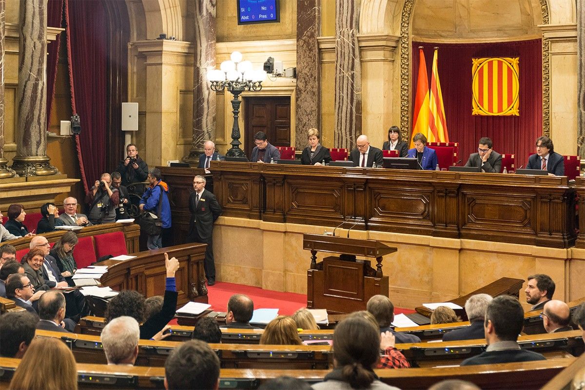 Votació al Parlament de Catalunya