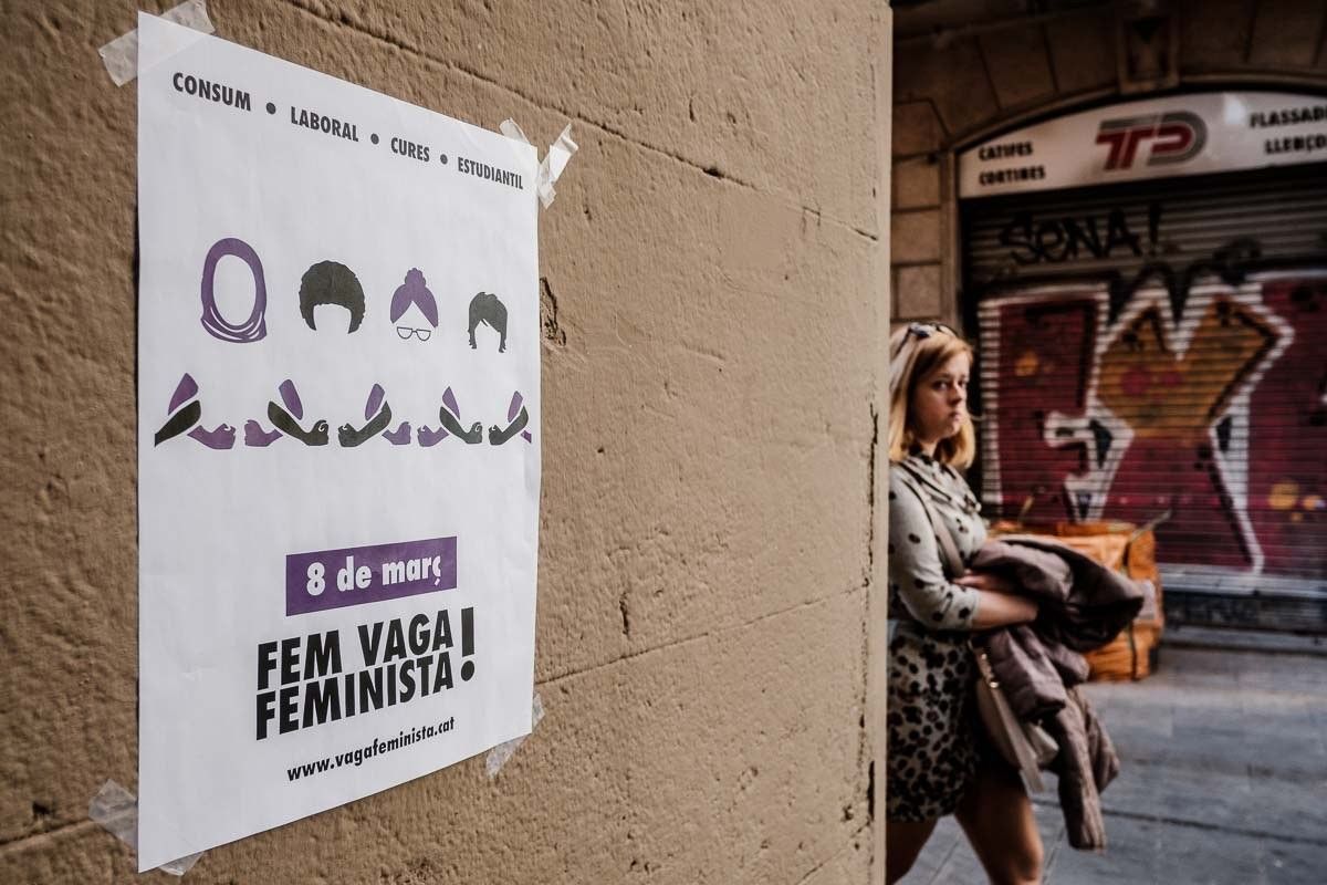 Tret de sortida a la «Setmana de Lluita» organitzada pel Comitè de Vaga Feminista de Sant Cugat