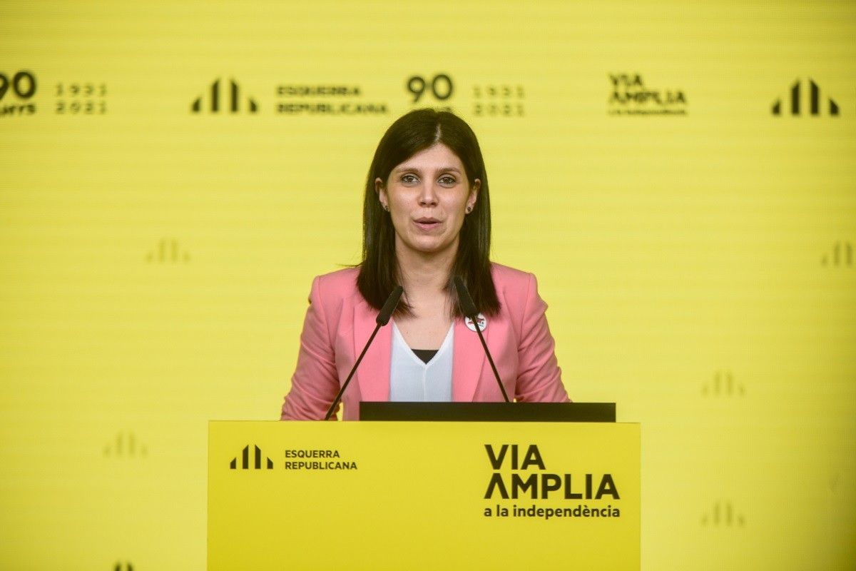 La portaveu i secretària general adjunta d'ERC, Marta Vilalta, aquest dilluns