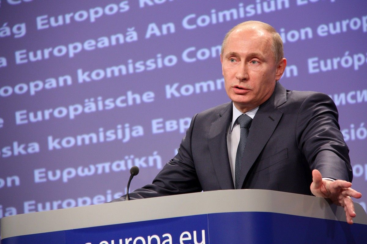 Putin en una roda de premsa a Brussel·les