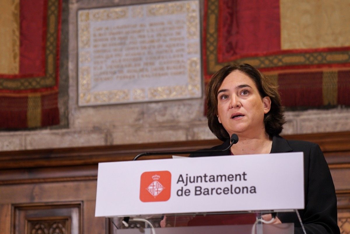 Ada Colau, a l'Ajuntament de Barcelona