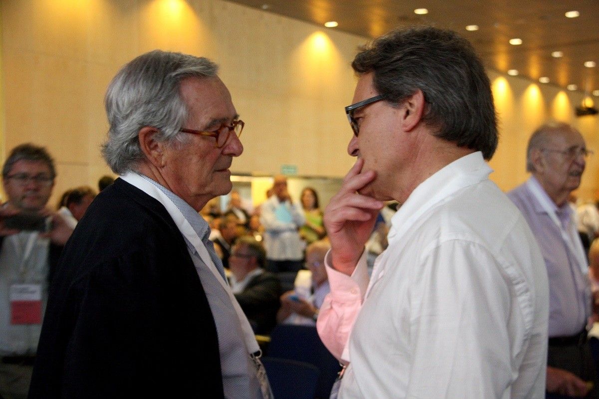 Xavier Trias i Artur Mas, en el congrés fundacional del PDECat
