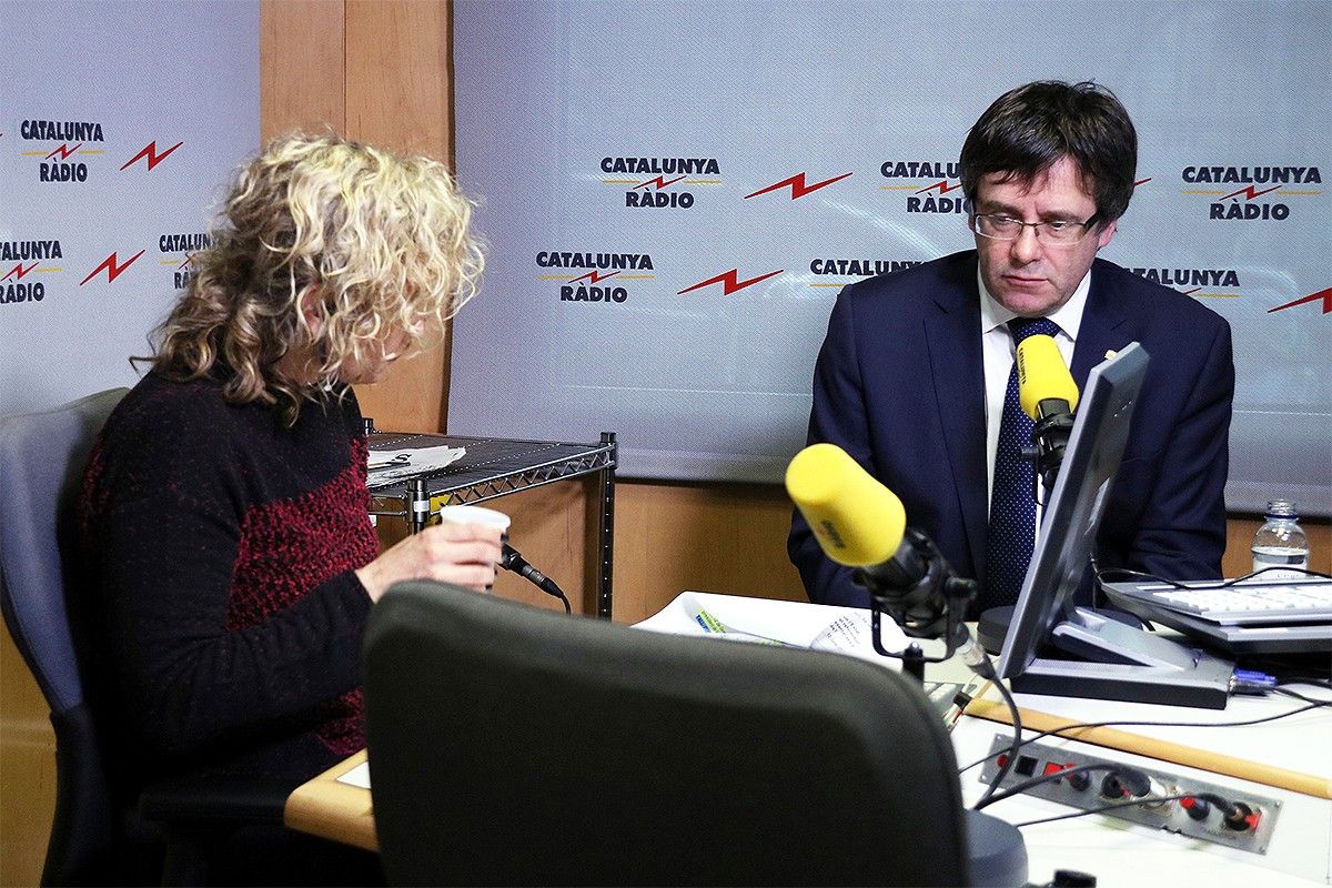 Carles Puigdemont, entrevistat per Mònica Terribas