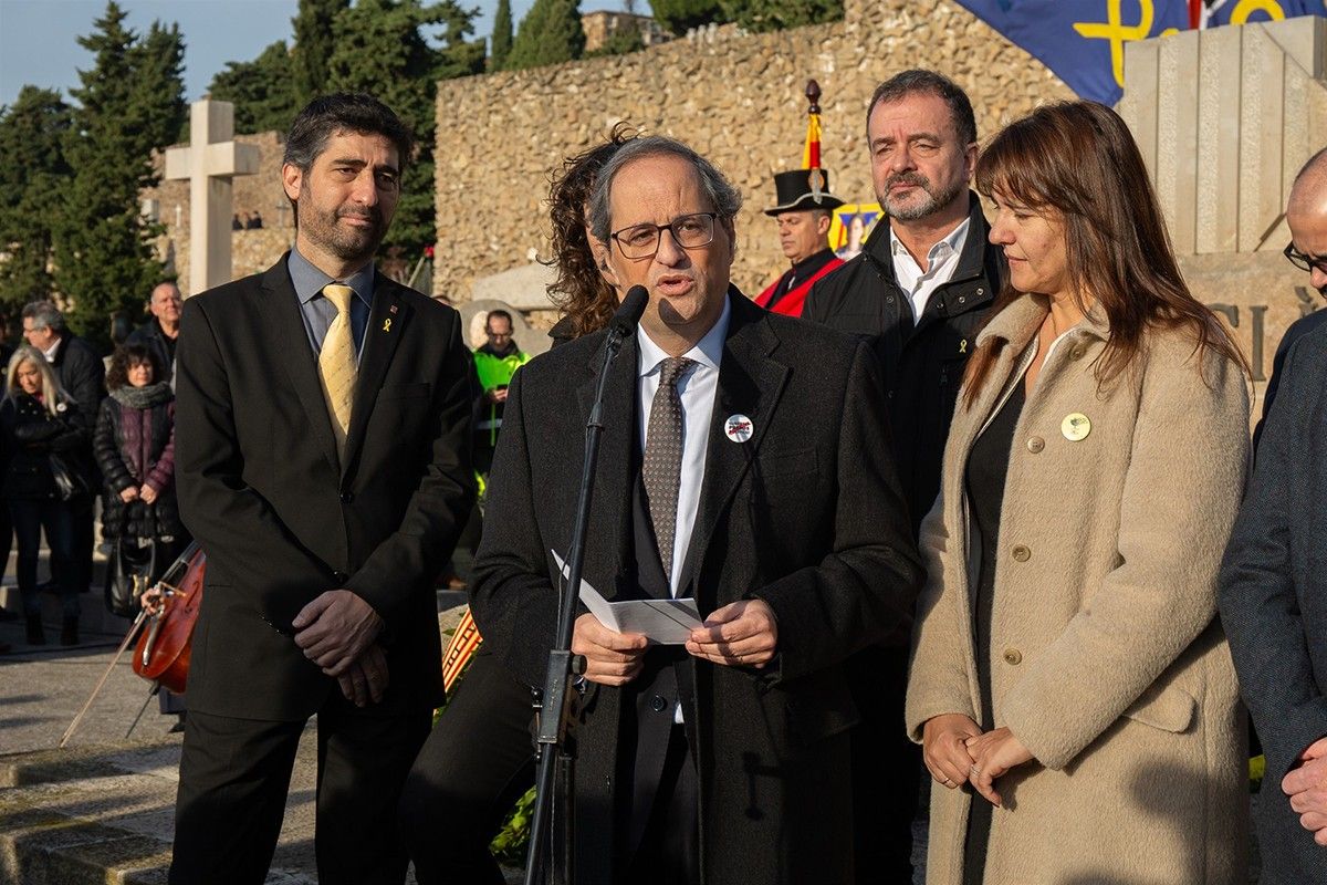 El president del Govern, Quim Torra, a l'homenatge de Francesc Macià