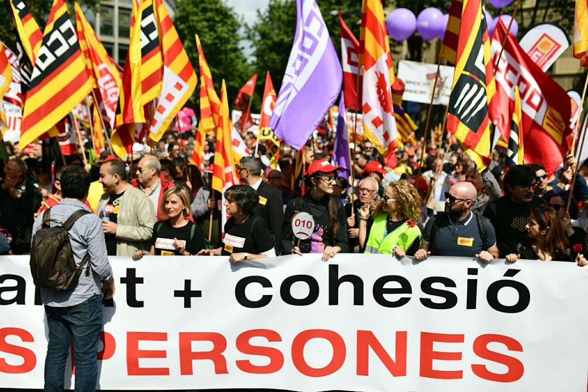 Manifestació de l'1 de maig de fa uns anys a Barcelona