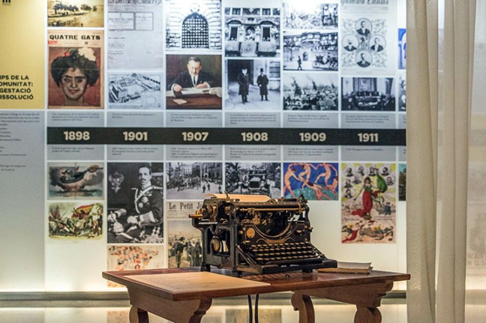 La màquina d'escriure de Prat de la Riba, a l'exposició del centenari de la Mancomunitat