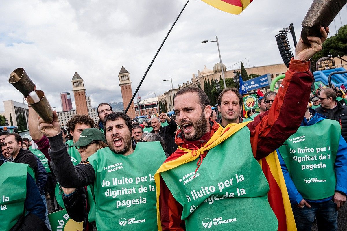 La Marxa Pagesa per la Dignitat ha acabat a Barcelona