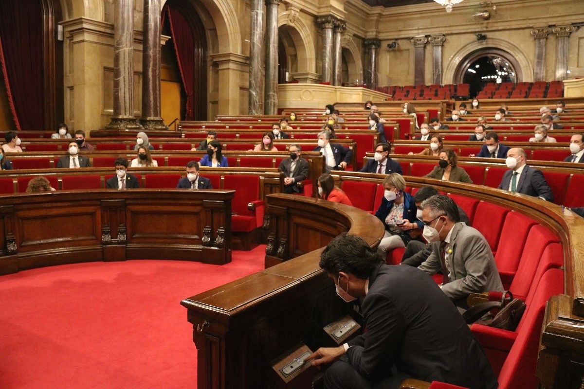El ple del Parlament, reunit en una imatge d'arxiu