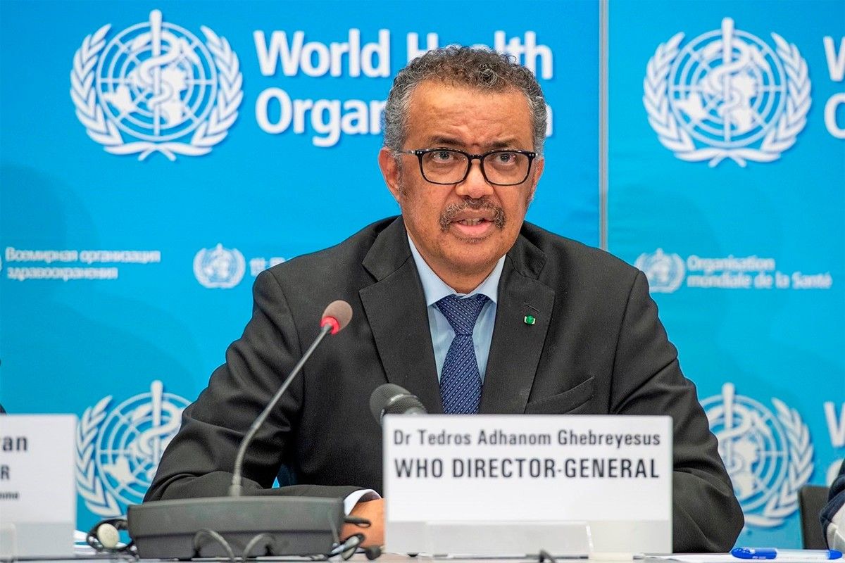 El director general de l'Organització Mundial de la Salut (OMS), l'etíop Tedros Adhanom Ghebreyesus
