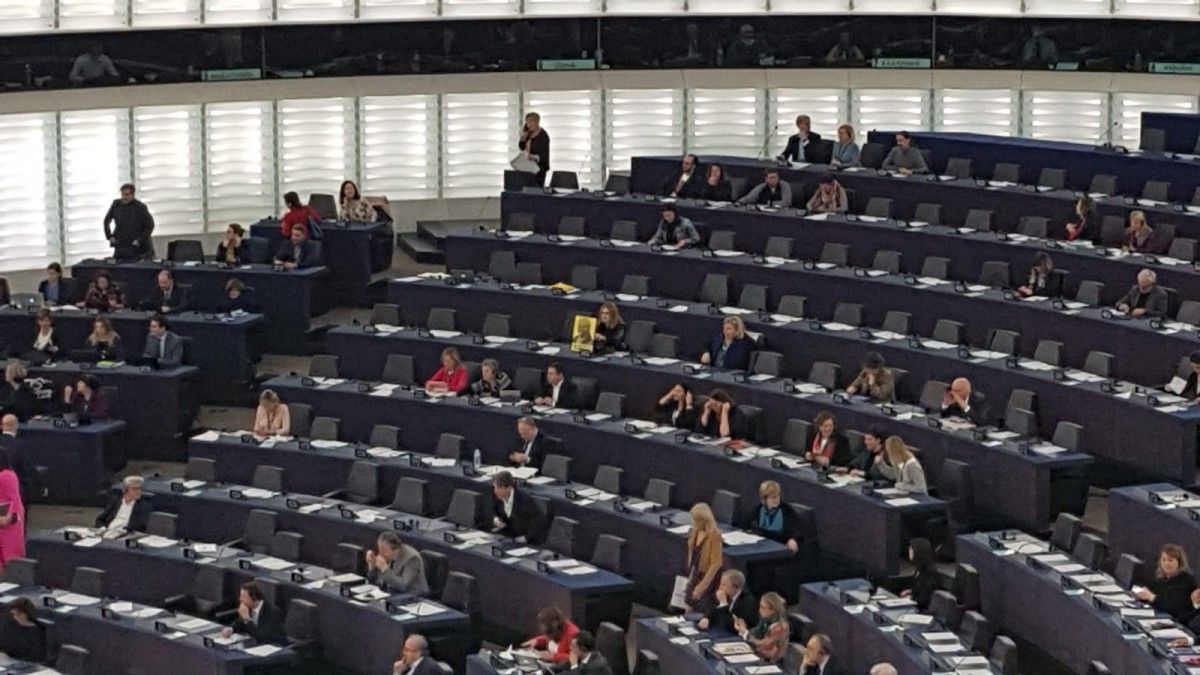 Fotografies dels presos al Parlament Europeu