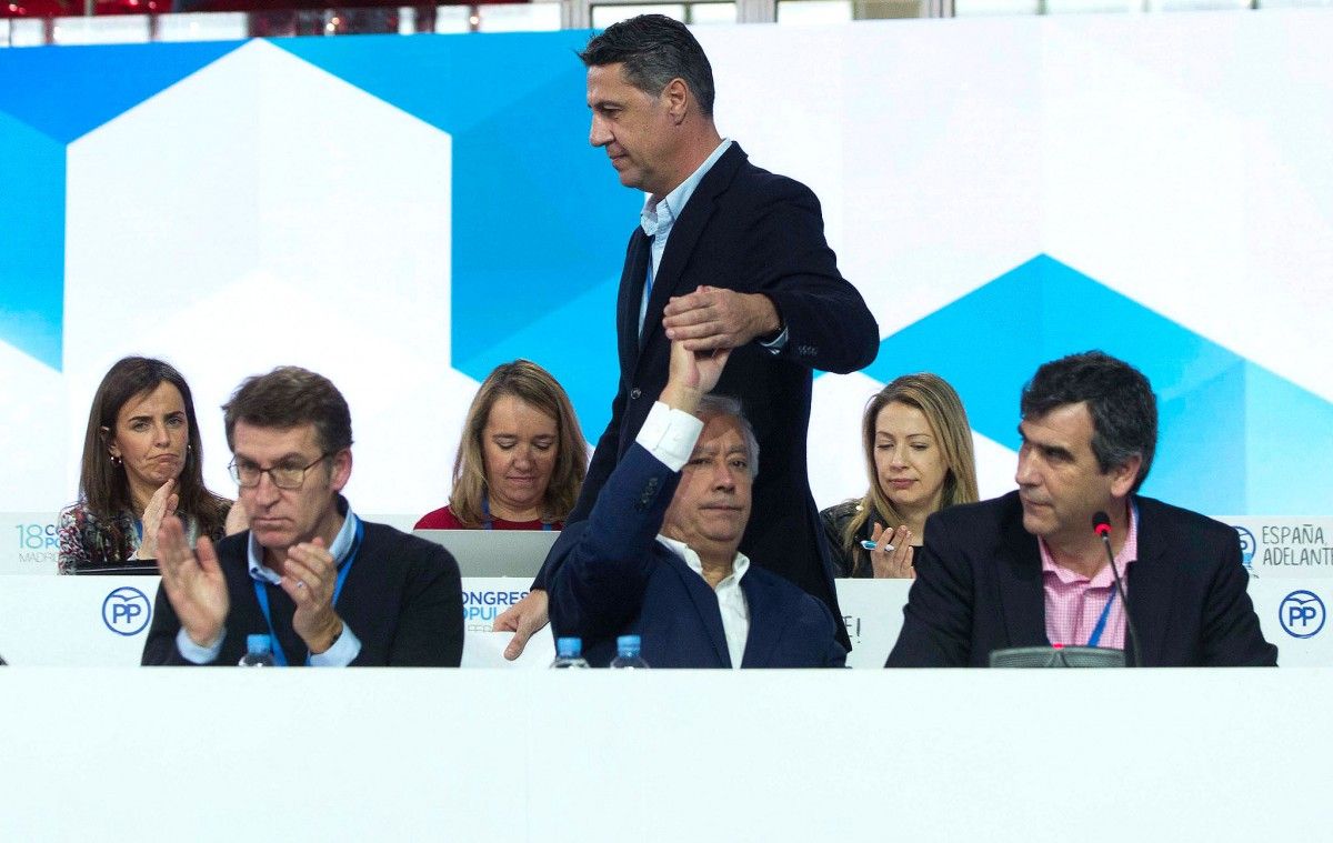 García-Albiol en un moment del congrés del PP. 