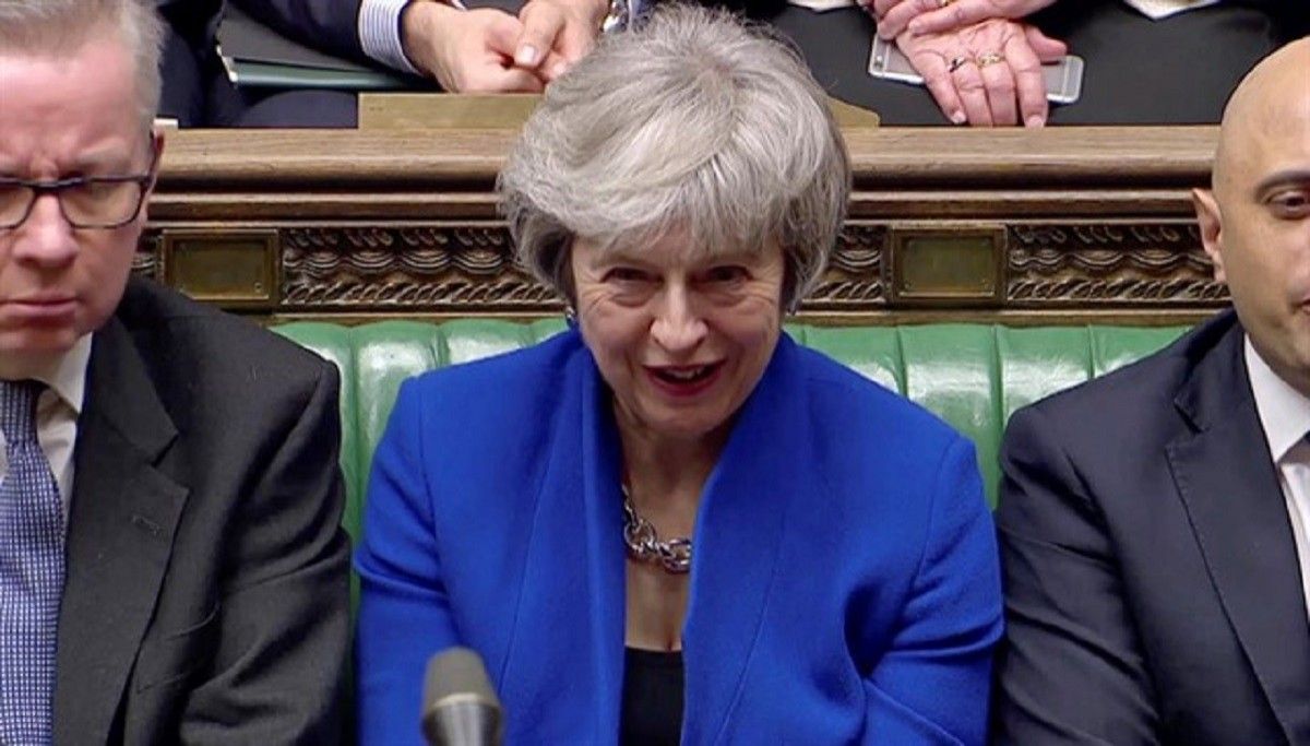 Theresa May aquest dimecres al Parlament britànic.