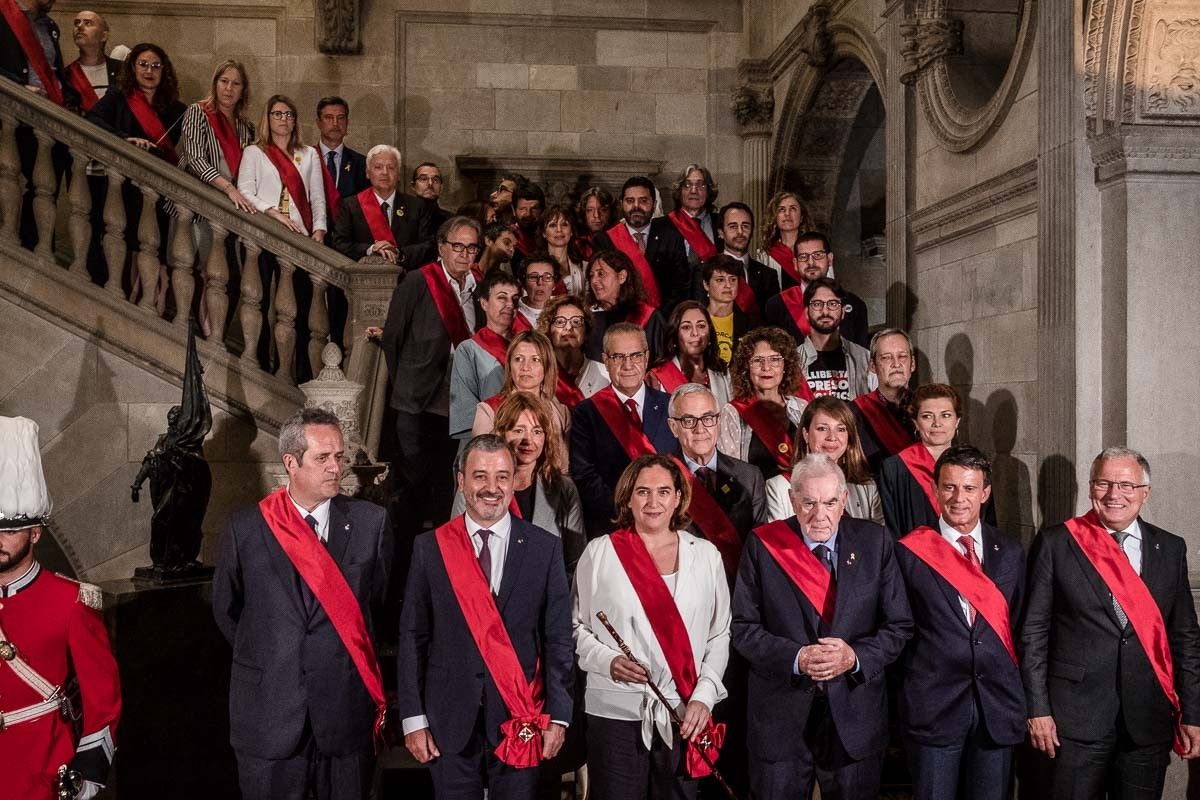 Els regidors d'aquest mandat a l'Ajuntament de Barcelona, en la sessió del 15 de juny.