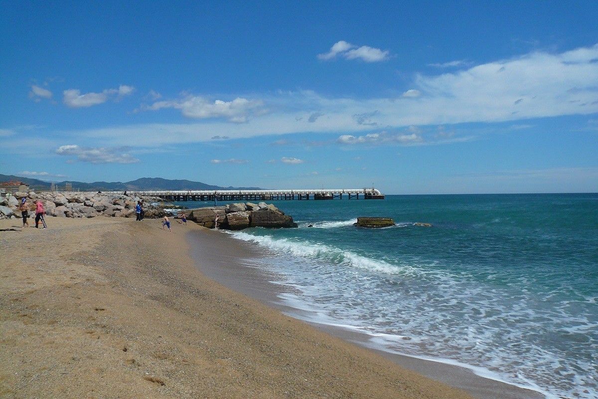 La platja del Litoral, a Sant Adrià de Besòs.