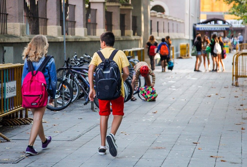 Alumnes d'una escola Pia de Catalunya