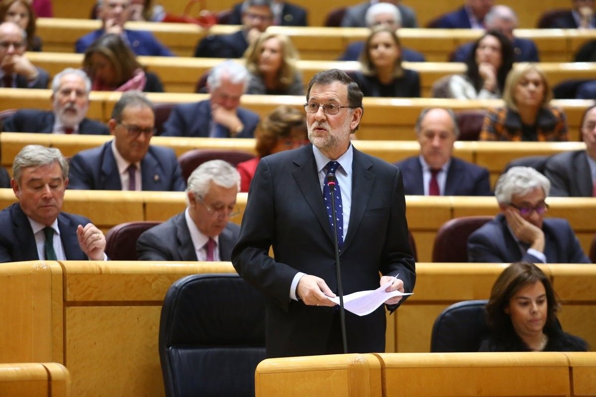 Mariano Rajoy, aquest dimarts, al Senat.
