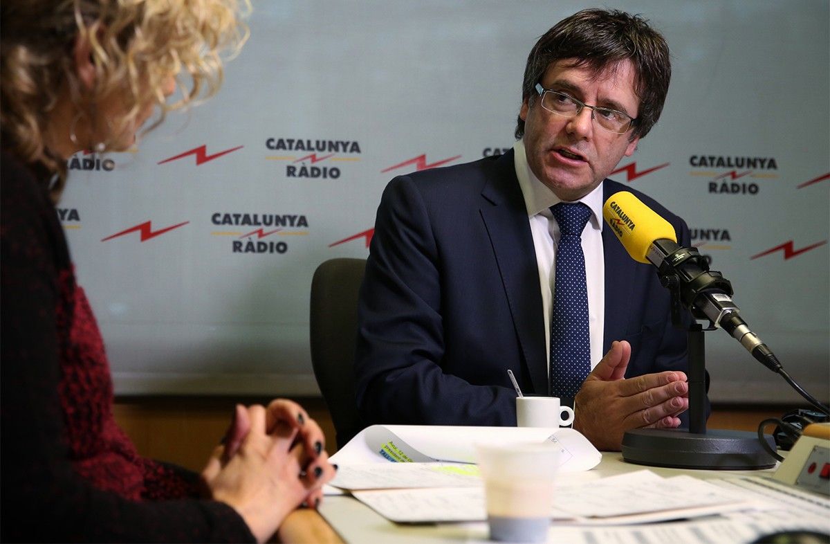 Carles Puigdemont, entrevistat per Mònica Terribas, l'endemà de la reunió amb Rajoy