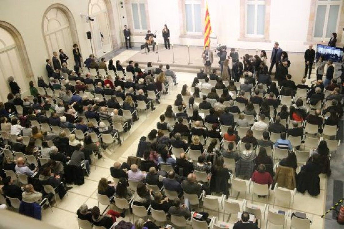 L'auditori del Parlament, durant l'acte pel Dia Internacional en record a les Víctimes de l'Holocaust.